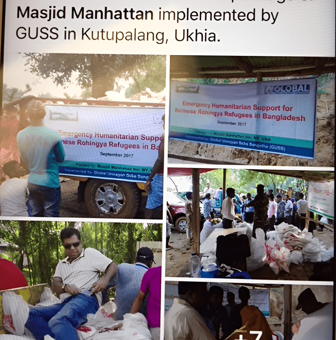 Emergency support in Bangladesh camp
